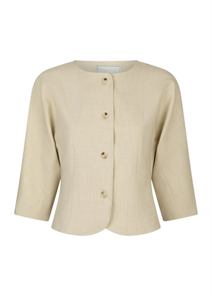 Mesto melange jakke Beige Melange Neo Noir 